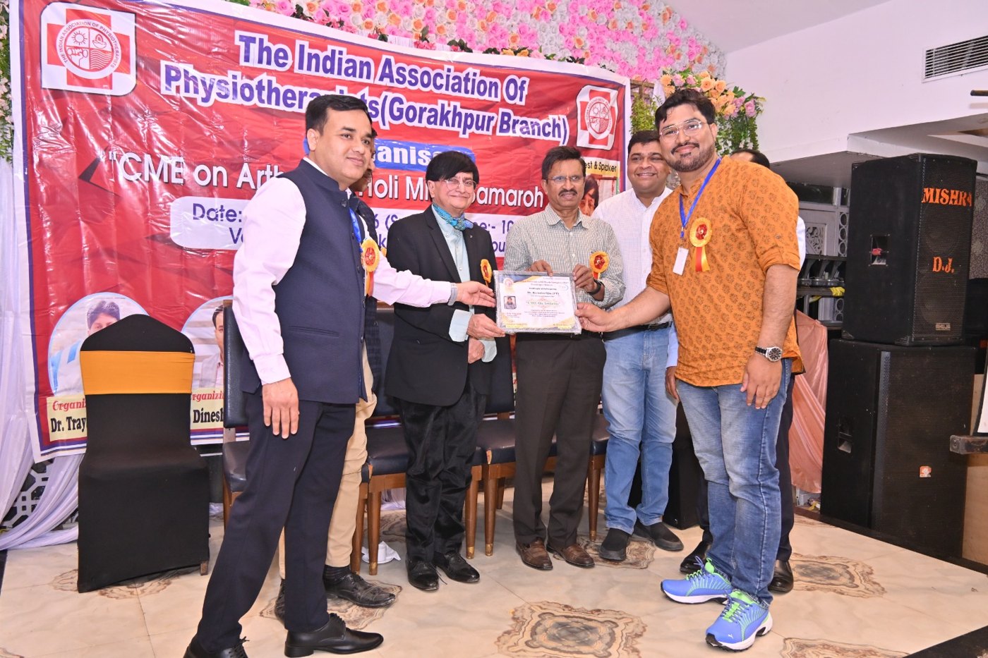 Certificate presentation at IAP Gorakhpur CME