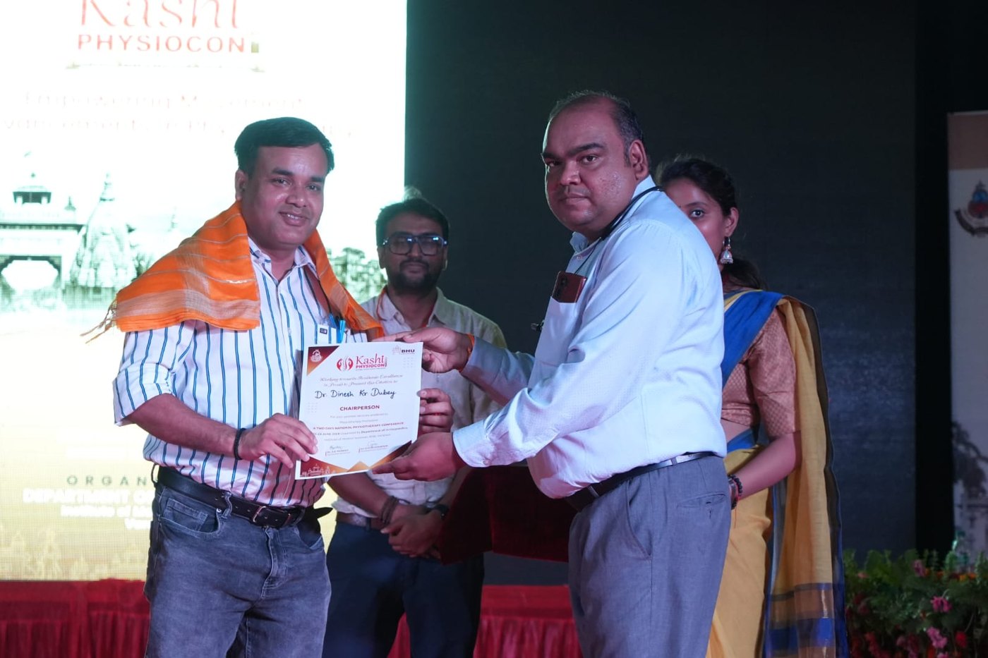 Chairperson citation at Kashi Physiocon, BHU Varanasi